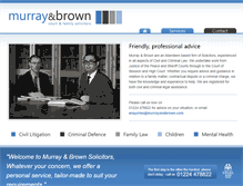 Tablet Screenshot of murrayandbrown.com